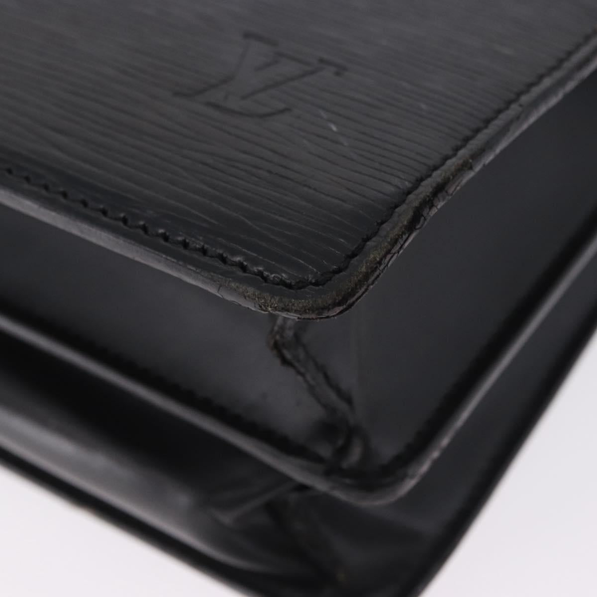 LOUIS VUITTON Epi Serviette Conseiller Business Bag Black M54422 LV Auth 196300
