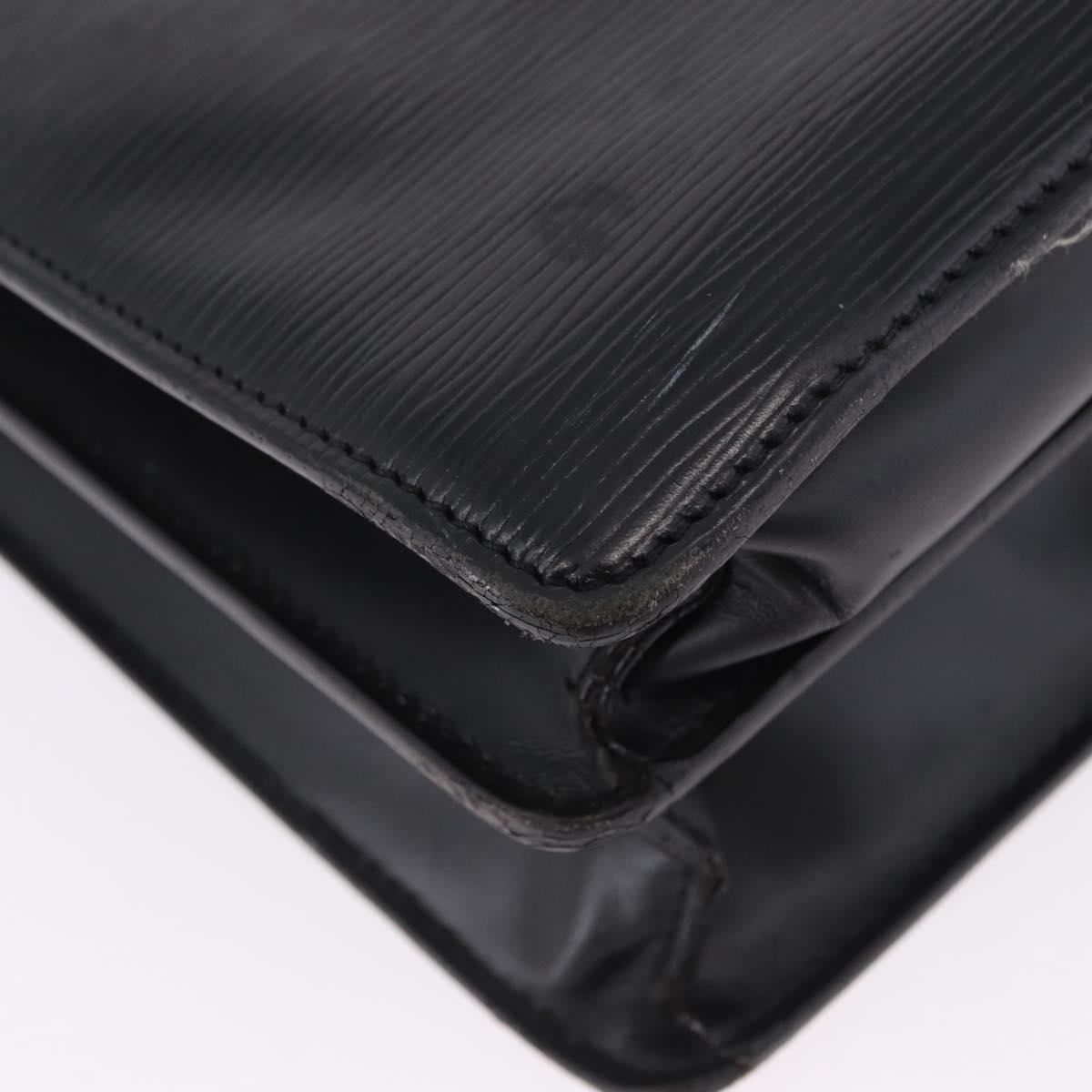 LOUIS VUITTON Epi Serviette Conseiller Business Bag Black M54422 LV Auth 196300