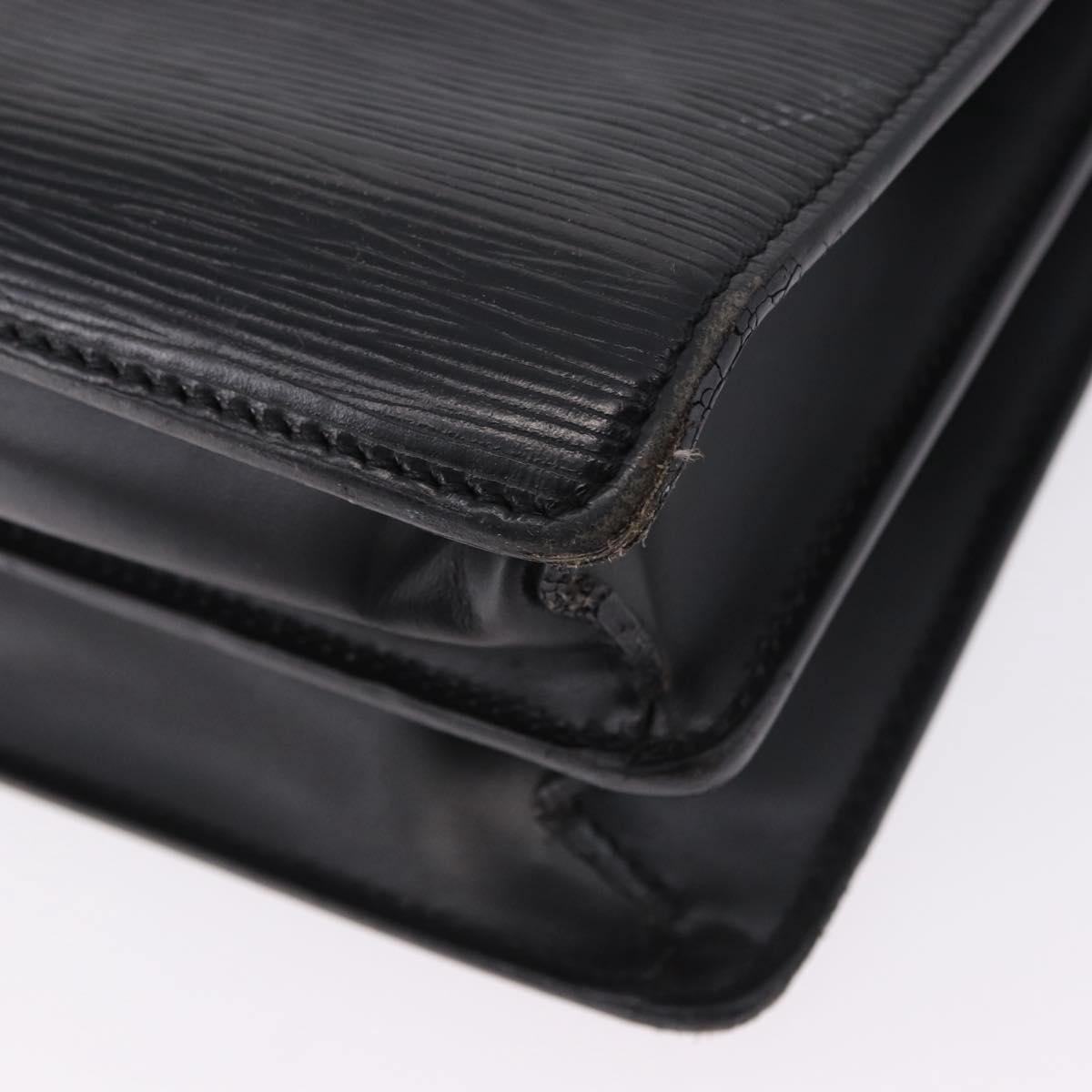 LOUIS VUITTON Epi Serviette Conseiller Business Bag Black M54422 LV Auth 196300