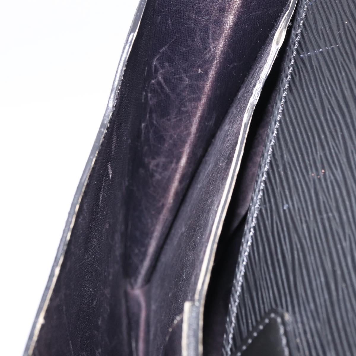 LOUIS VUITTON Epi Serviette Conseiller Business Bag Black M54422 LV Auth 196300