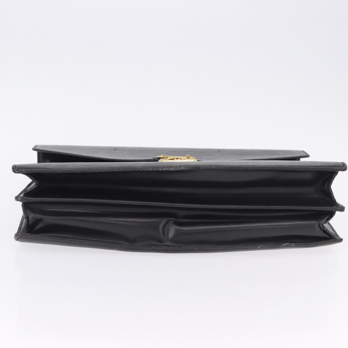 LOUIS VUITTON Epi Serviette Conseiller Business Bag Black M54422 LV Auth 196300