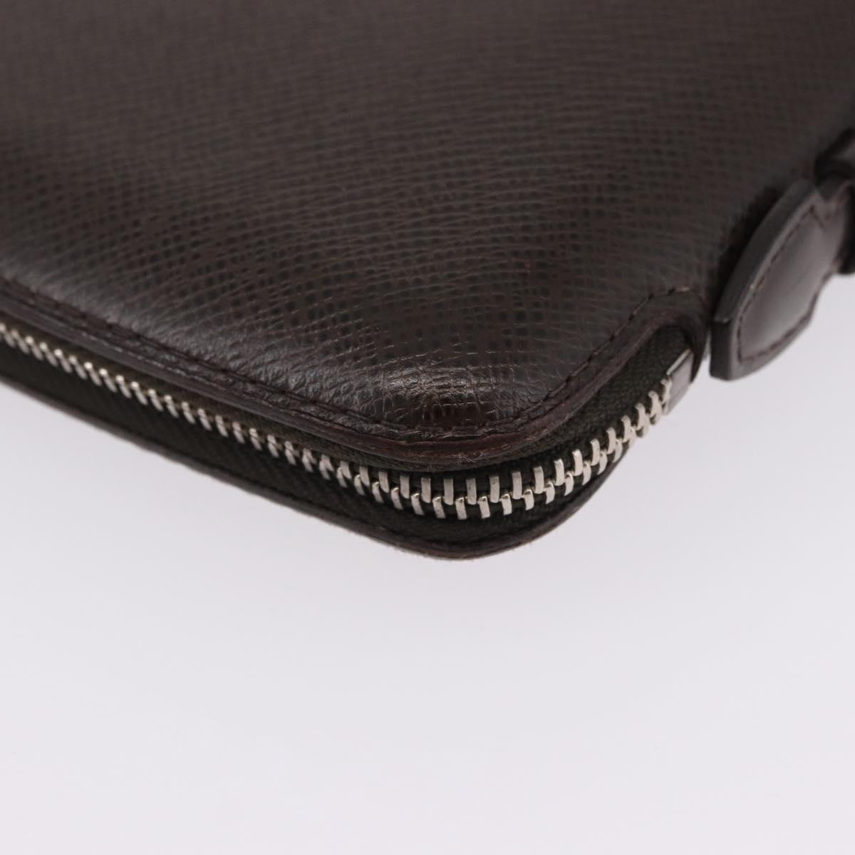 LOUIS VUITTON Taiga Organizer Atoll Travel Case Grizzly M30658 LV Auth 196305
