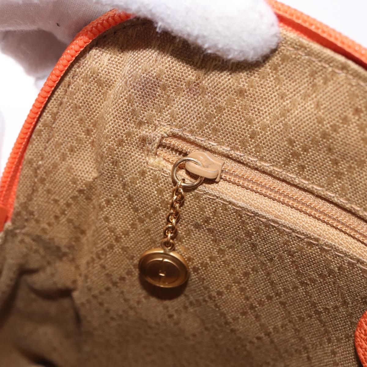 GUCCI Bamboo Hand Bag Suede 2way Orange Gold 000 2058 0290 0 Auth 196308