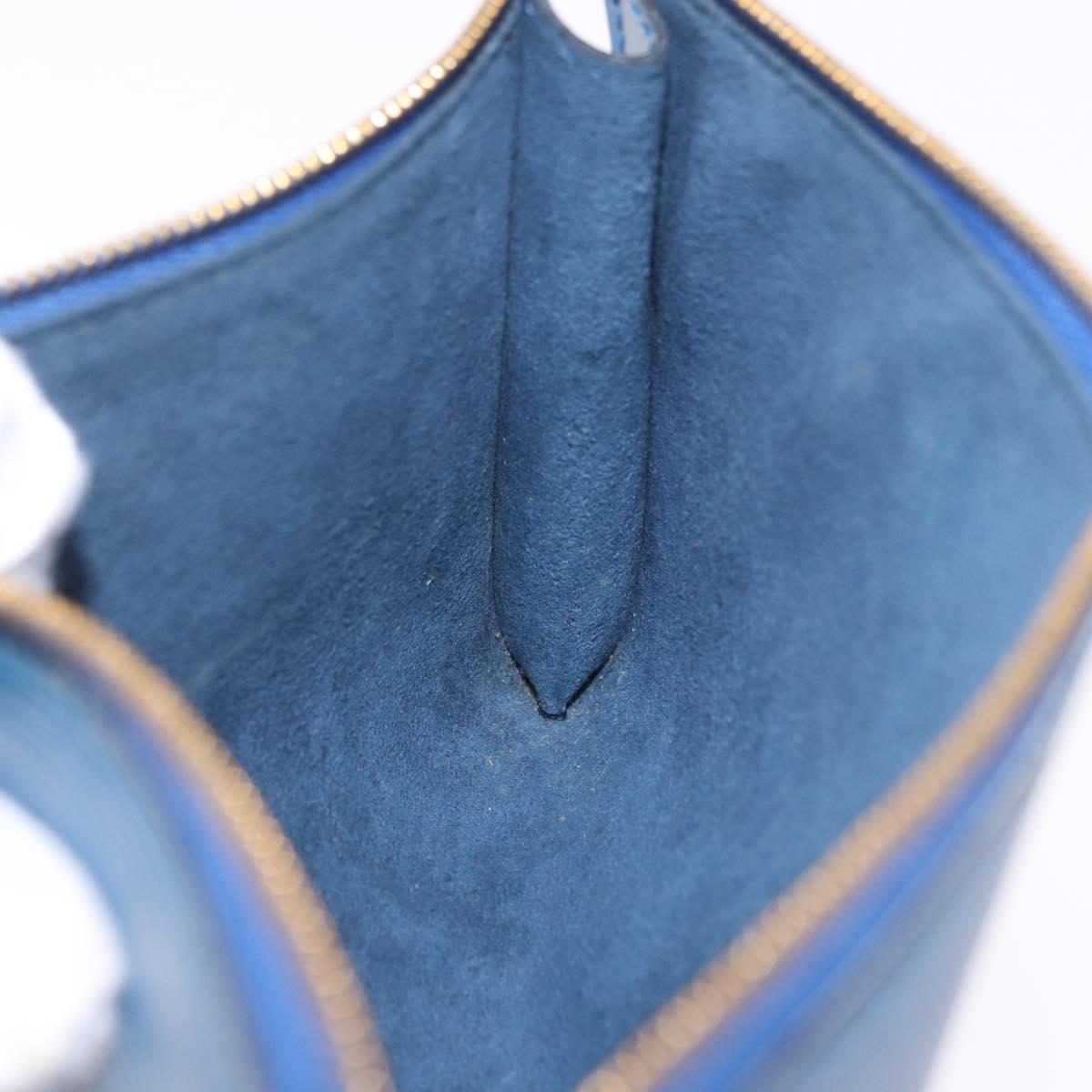 LOUIS VUITTON Epi Pochette Accessoires Pouch Blue M52985 LV Auth 196311