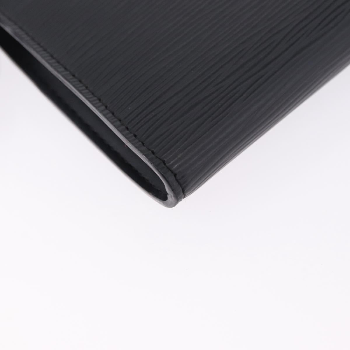 LOUIS VUITTON Epi Pochette Accessoires Pouch Black M52982 LV Auth 196312V