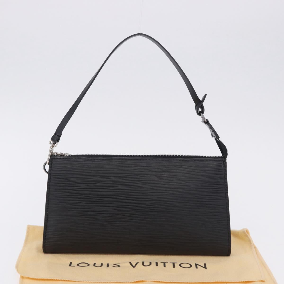 LOUIS VUITTON Epi Pochette Accessoires Pouch Black M52982 LV Auth 196312V