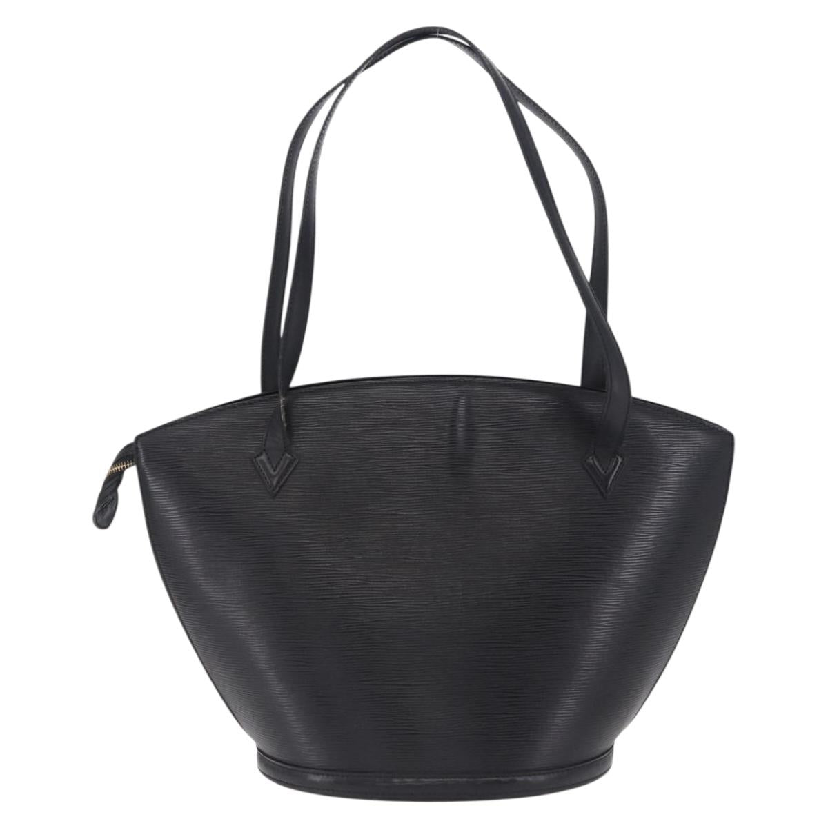 LOUIS VUITTON Epi Saint Jacques Shopping Bag Black M52272 LV Auth 196314