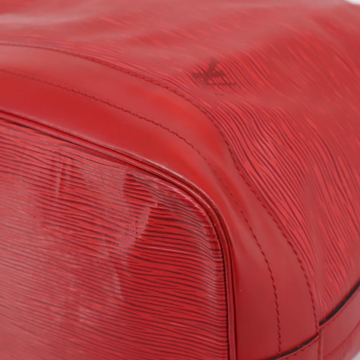 LOUIS VUITTON Epi Noe Shoulder Bag Red M44007 LV Auth 196315