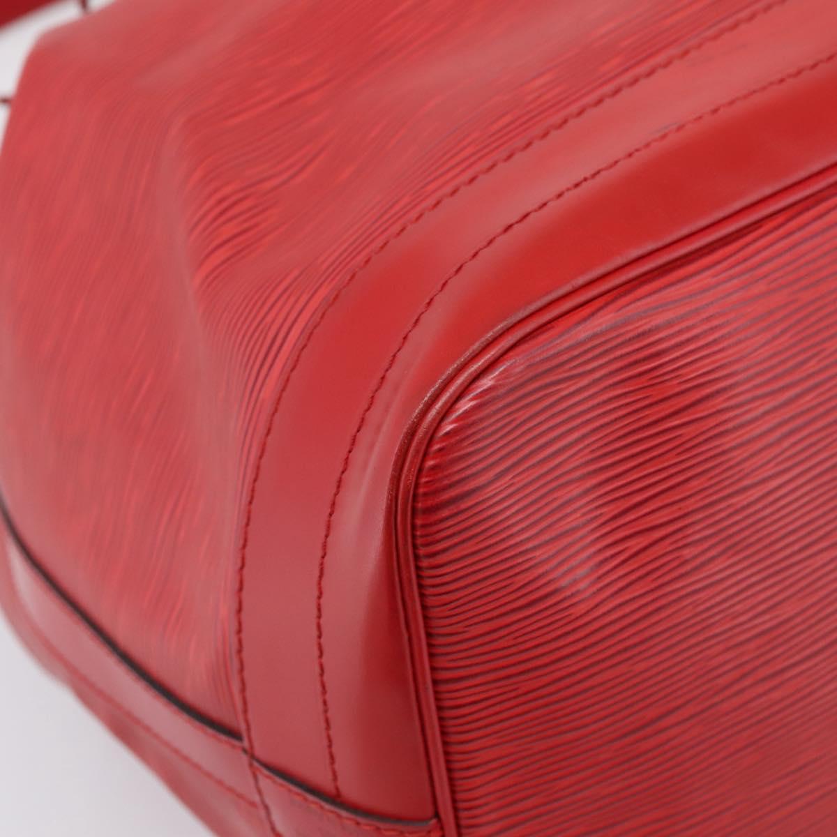 LOUIS VUITTON Epi Noe Shoulder Bag Red M44007 LV Auth 196315
