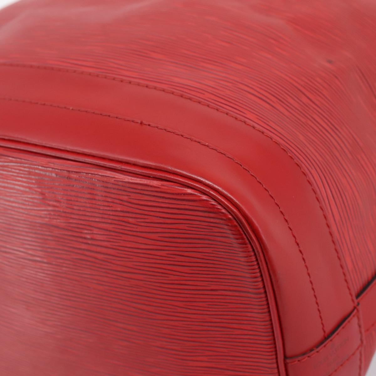 LOUIS VUITTON Epi Noe Shoulder Bag Red M44007 LV Auth 196315