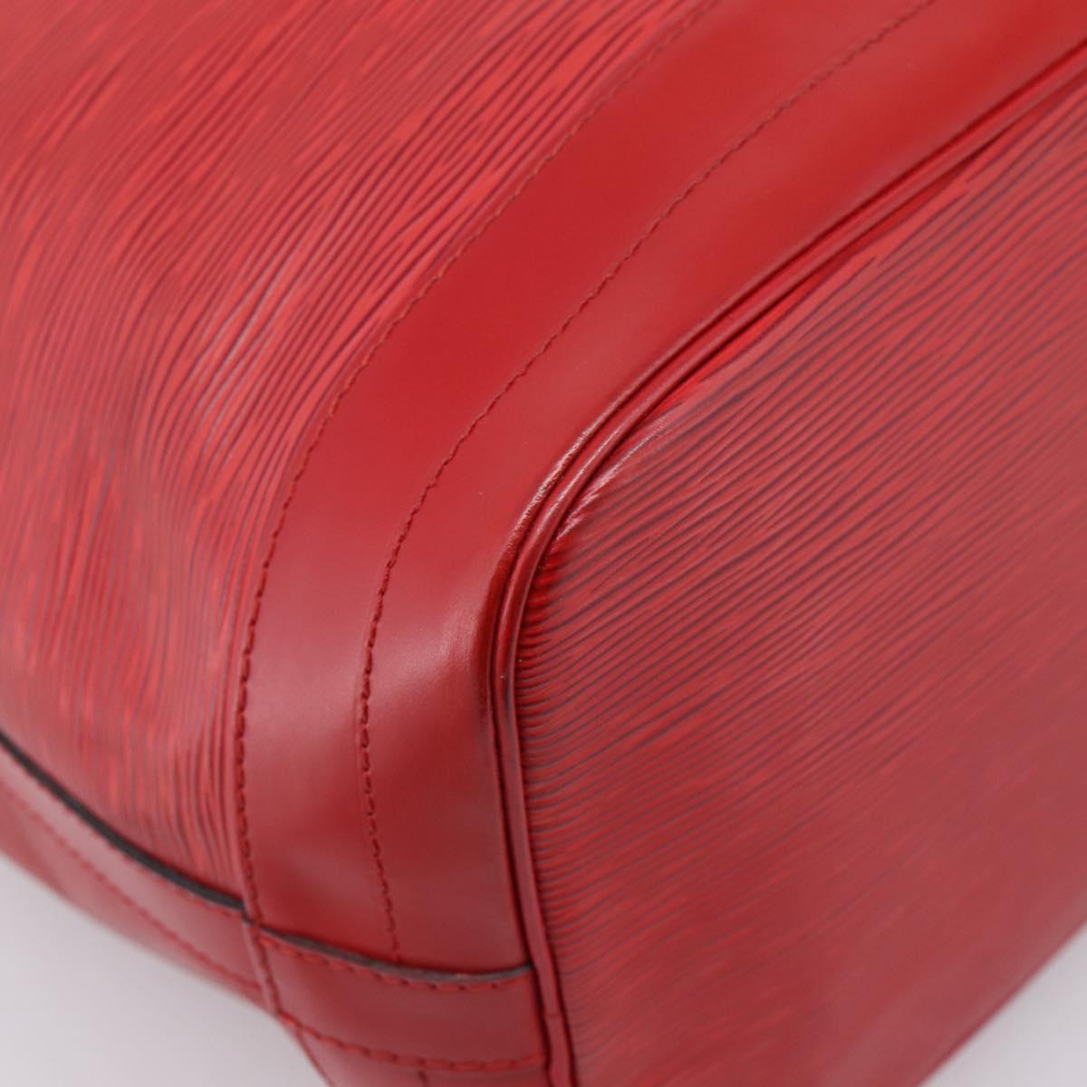 LOUIS VUITTON Epi Noe Shoulder Bag Red M44007 LV Auth 196315