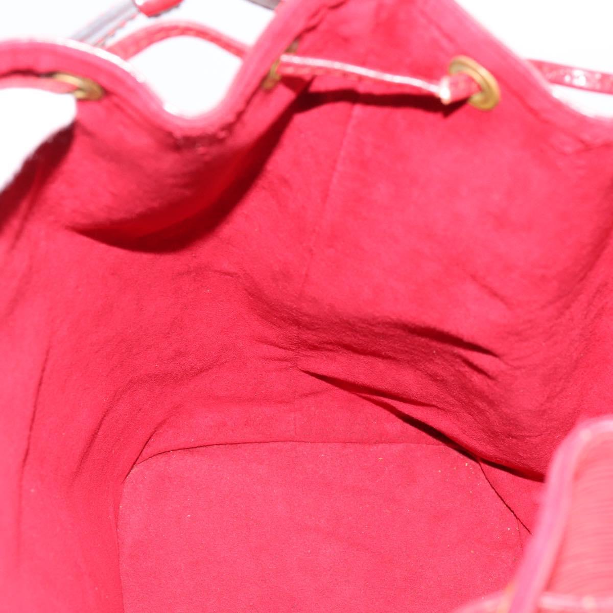 LOUIS VUITTON Epi Noe Shoulder Bag Red M44007 LV Auth 196315