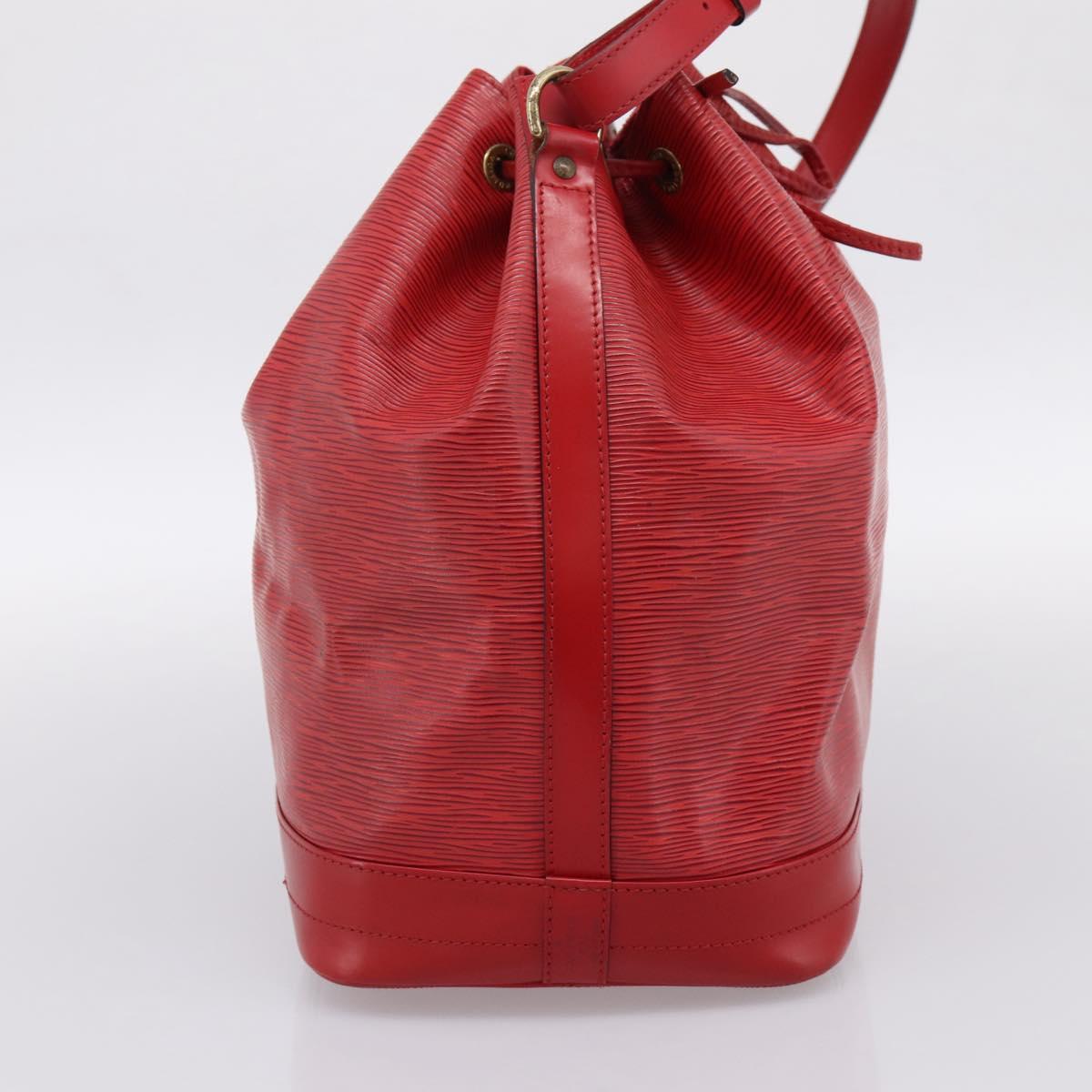 LOUIS VUITTON Epi Noe Shoulder Bag Red M44007 LV Auth 196315