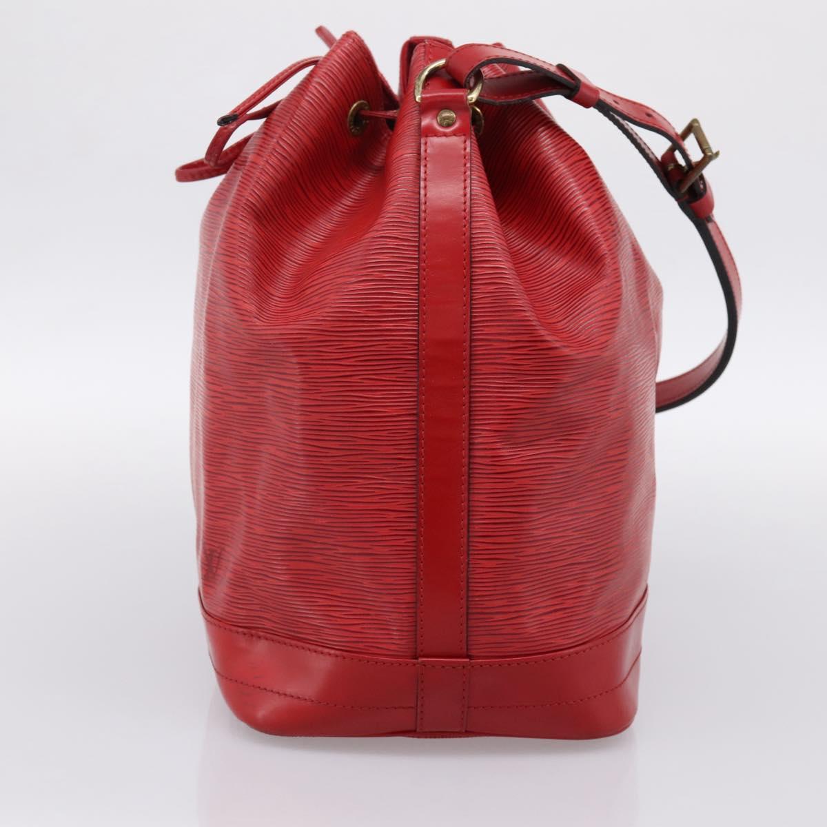 LOUIS VUITTON Epi Noe Shoulder Bag Red M44007 LV Auth 196315