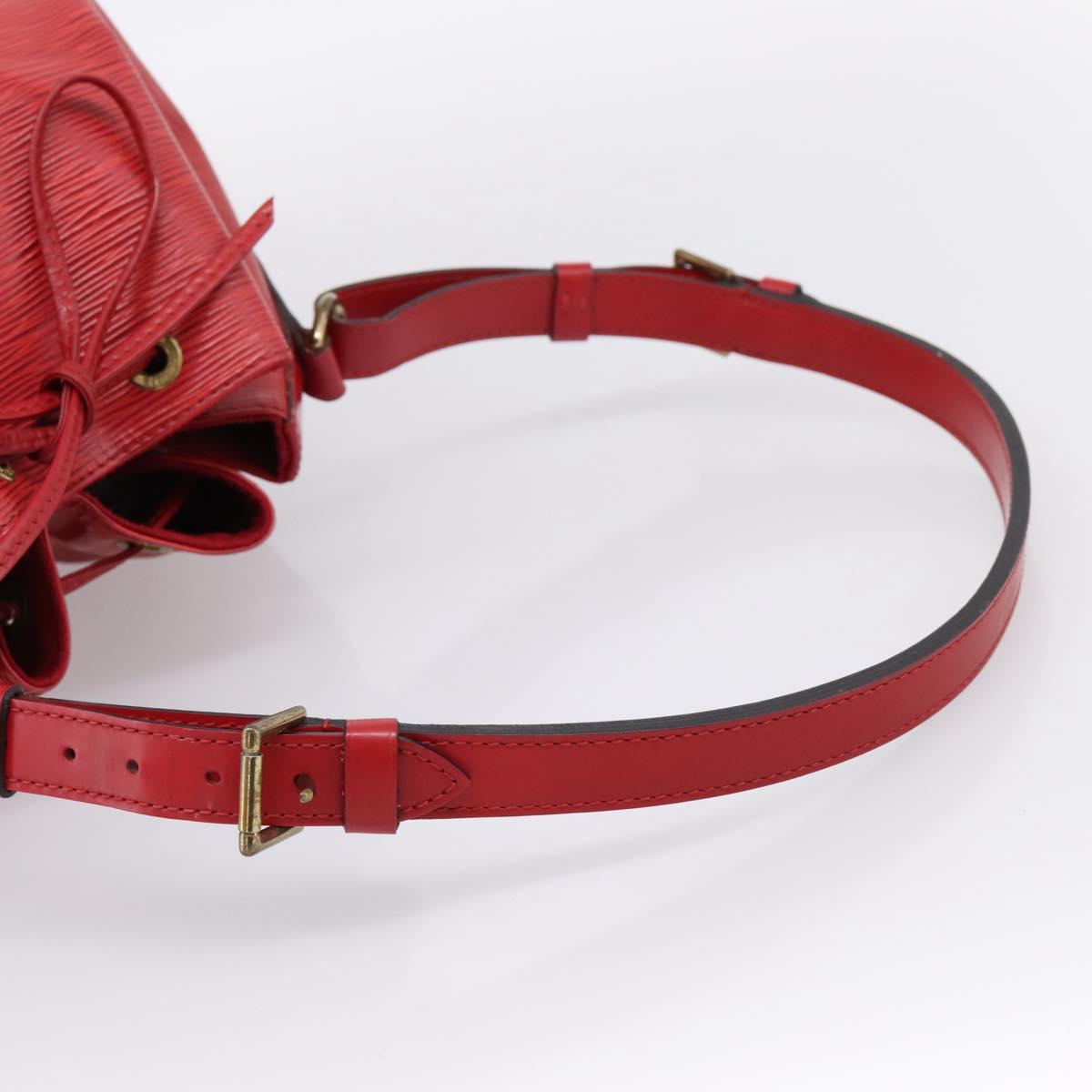 LOUIS VUITTON Epi Noe Shoulder Bag Red M44007 LV Auth 196315