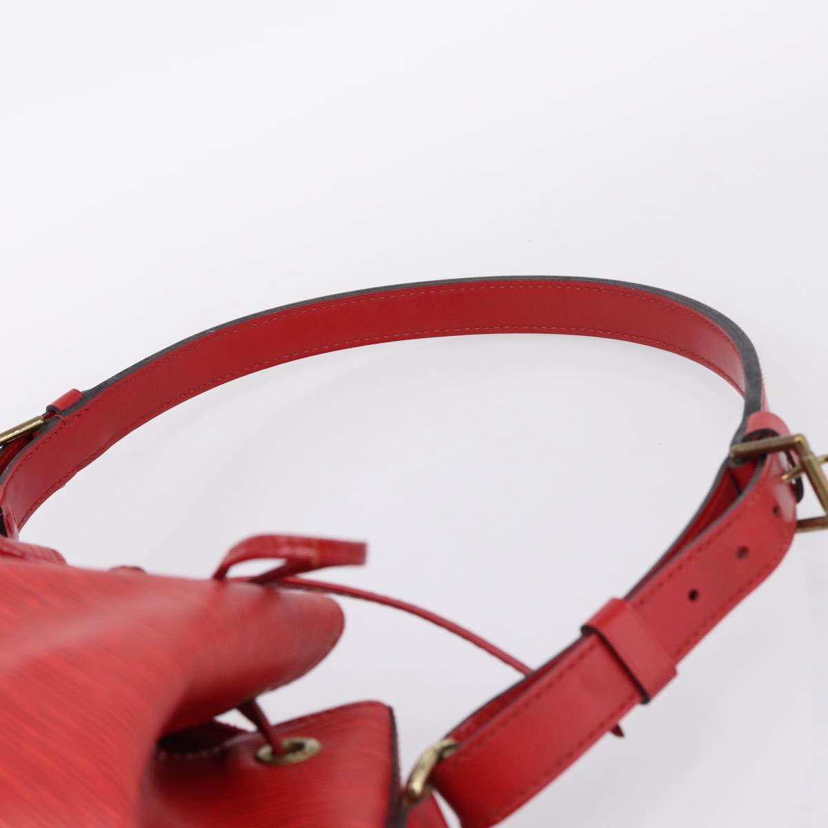 LOUIS VUITTON Epi Noe Shoulder Bag Red M44007 LV Auth 196315