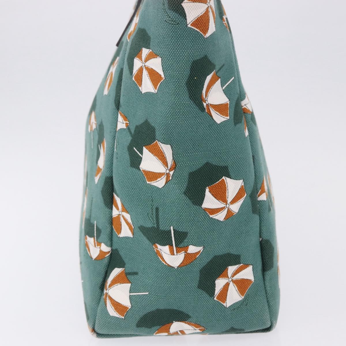 GUCCI Tote Bag Canvas Green 282439 Auth 196317