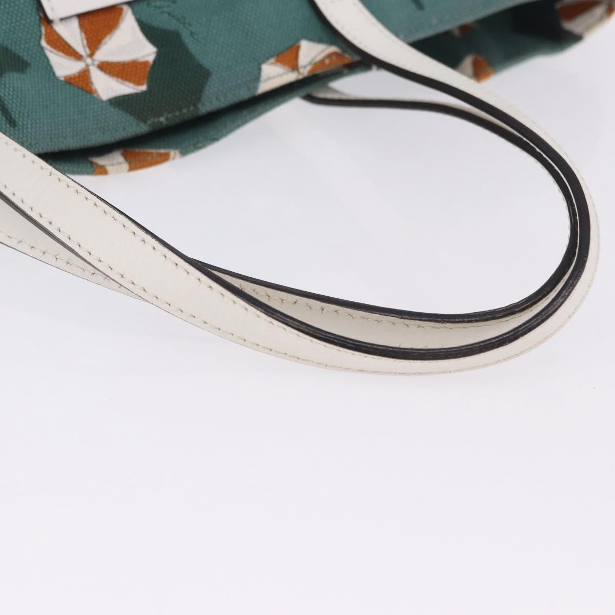 GUCCI Tote Bag Canvas Green 282439 Auth 196317