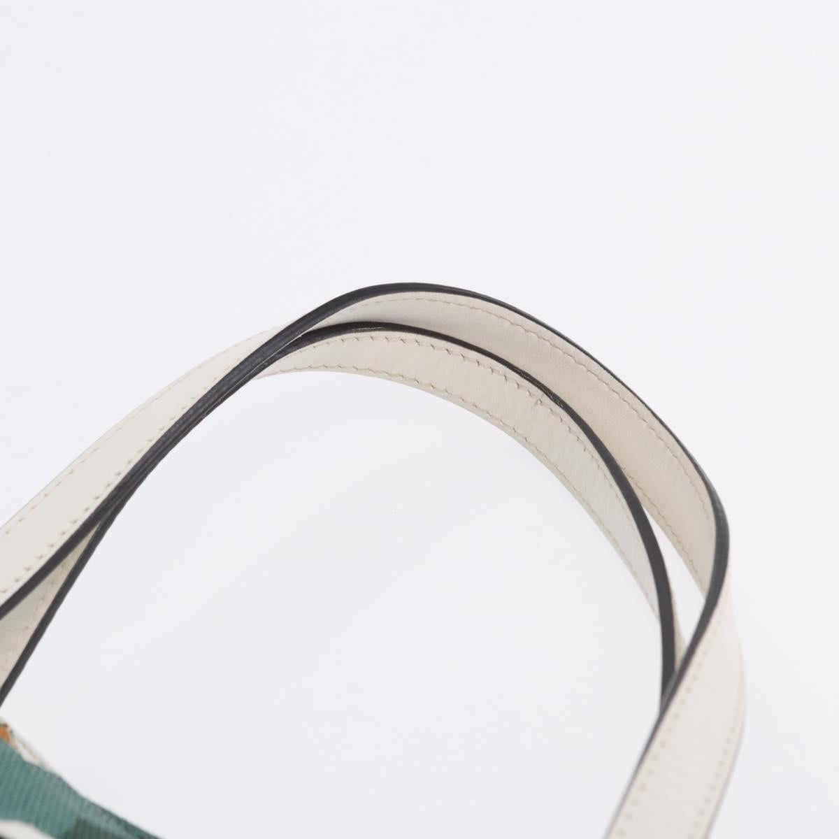 GUCCI Tote Bag Canvas Green 282439 Auth 196317