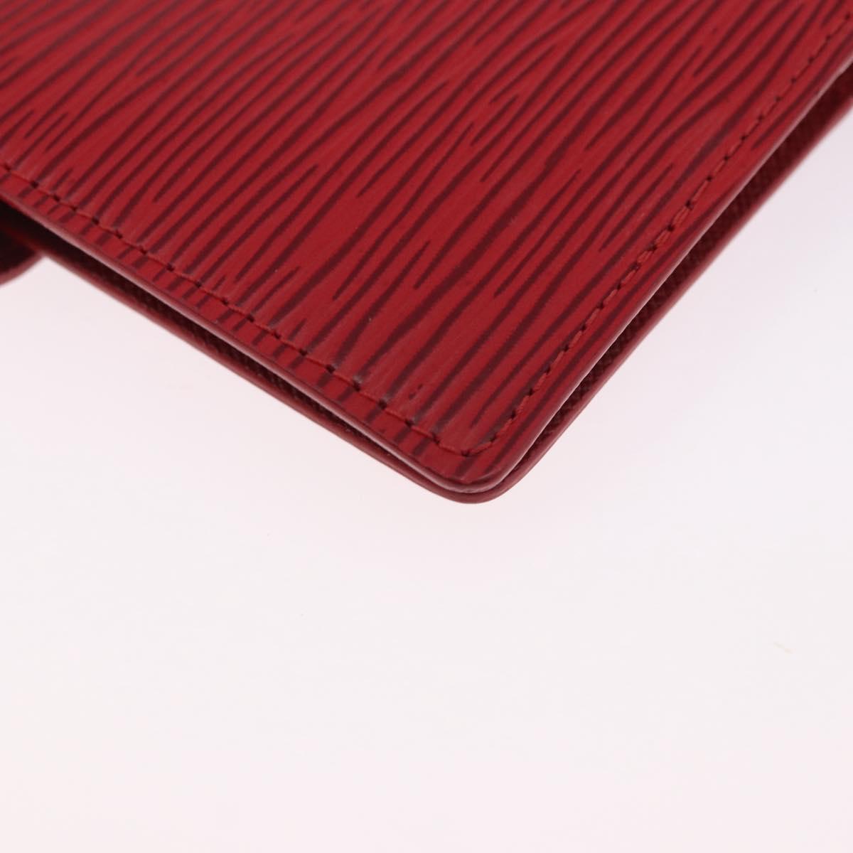 LOUIS VUITTON Epi Agenda PM Day Planner Cover Red R20057 LV Auth 196319