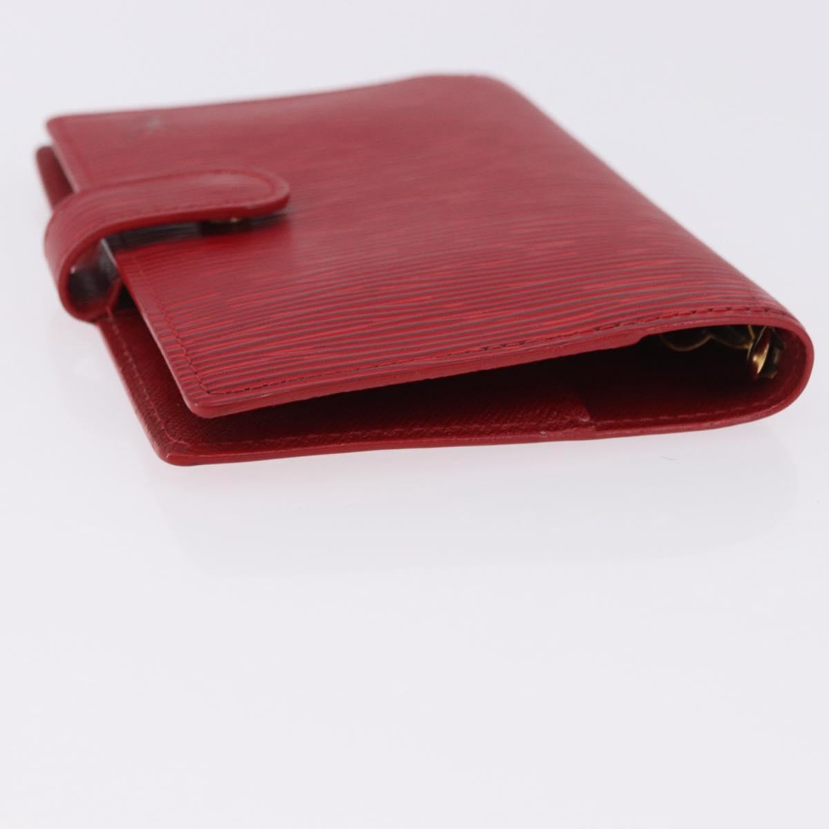 LOUIS VUITTON Epi Agenda PM Day Planner Cover Red R20057 LV Auth 196319