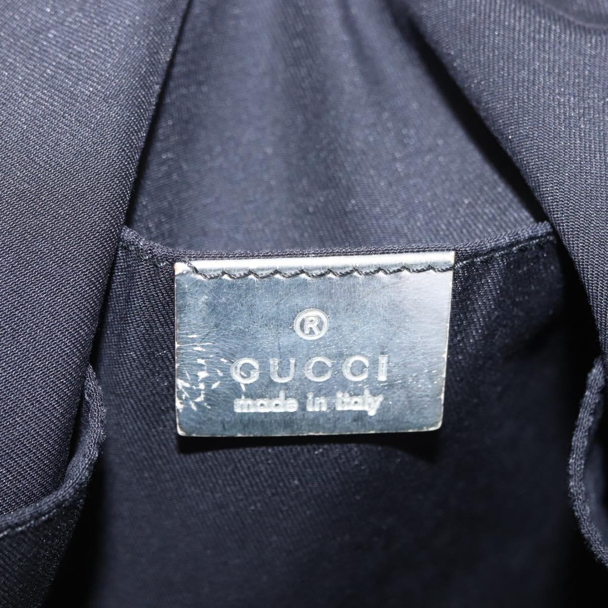 GUCCI GG Canvas Sherry Line Tote Bag Silver 189669 Auth 196326