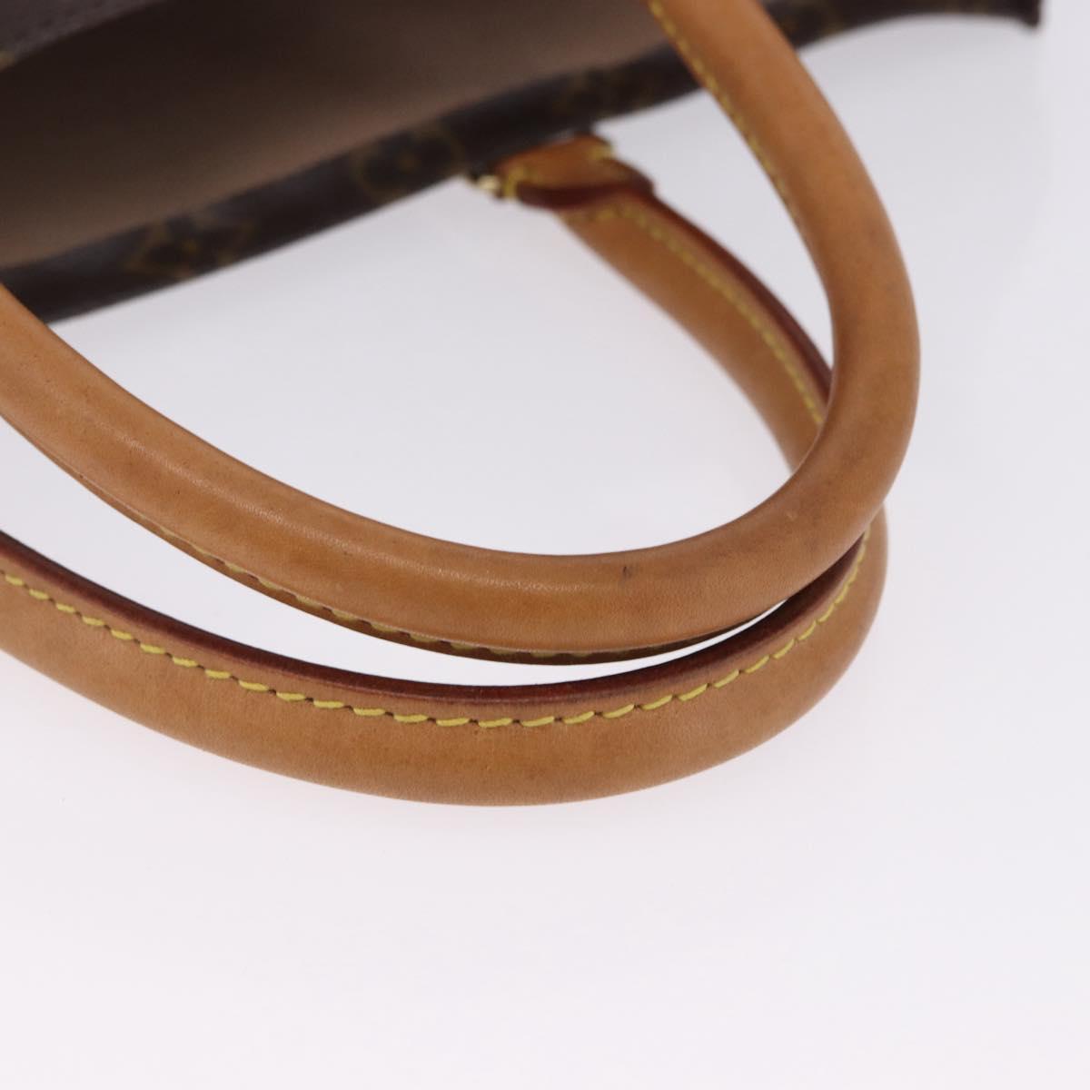 LOUIS VUITTON Monogram Sac Plat Hand Bag M51140 LV Auth 196332