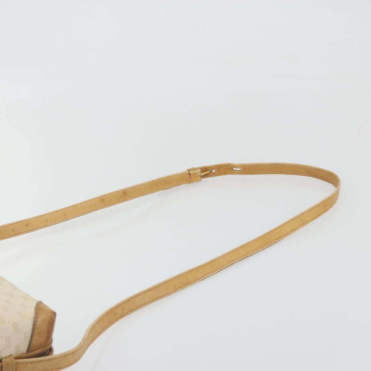 GUCCI Micro GG Supreme Shoulder Bag PVC Ivory Gold 67 01 5294 Auth 196335
