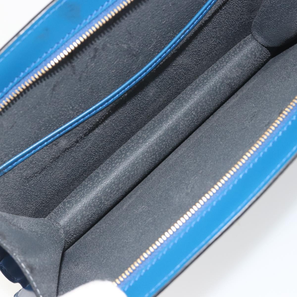 LOUIS VUITTON Epi Trousse Crete Pouch Blue M48405 LV Auth 196357