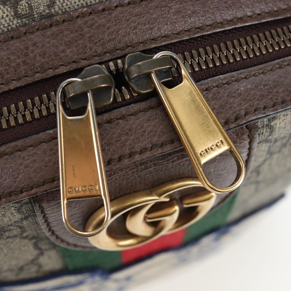 GUCCI GUCCI x Disney GG Supreme Backpack PVC Beige Gold 552884 Auth 196367M