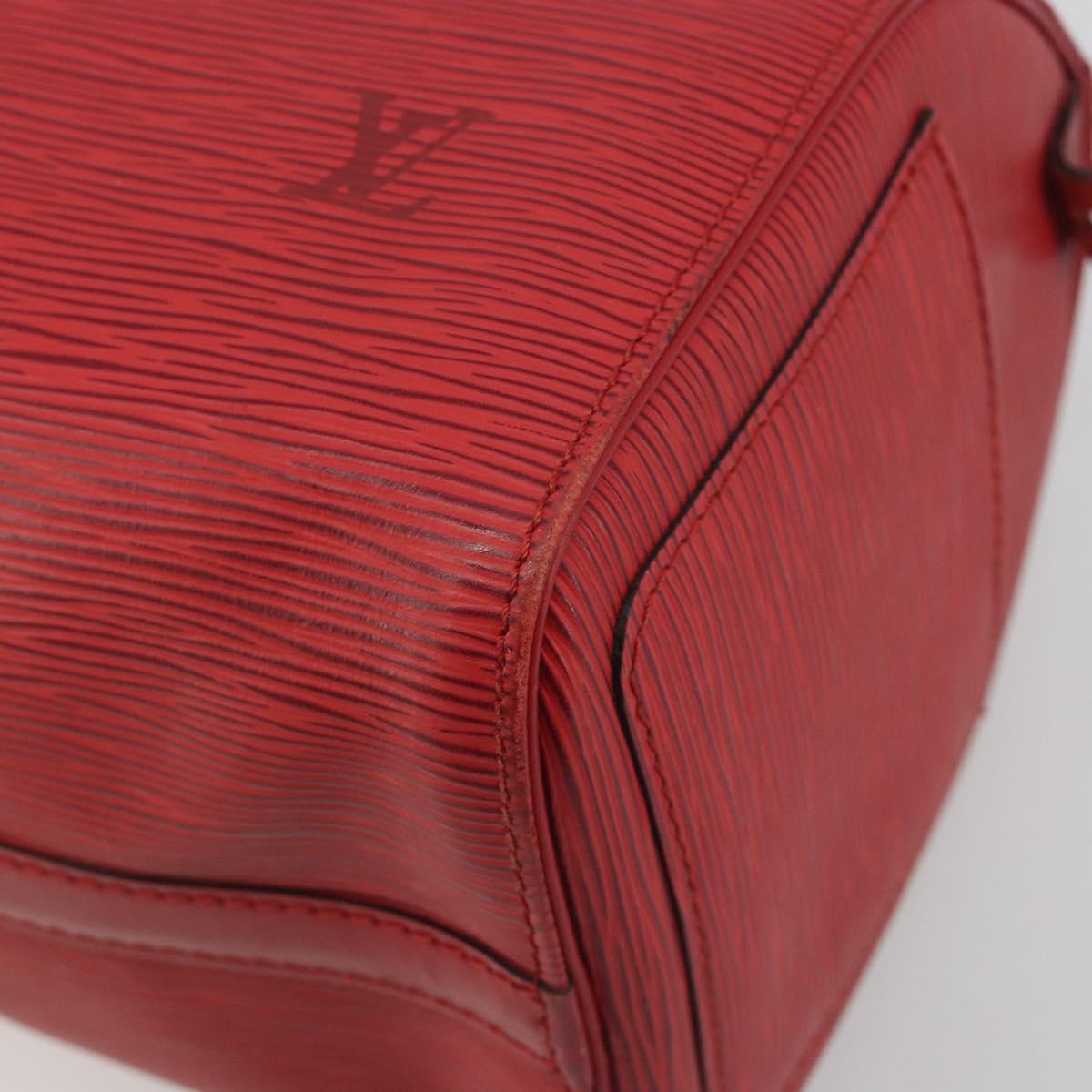 LOUIS VUITTON Epi Speedy 25 Hand Bag Castilian Red M43017 LV Auth 196381A