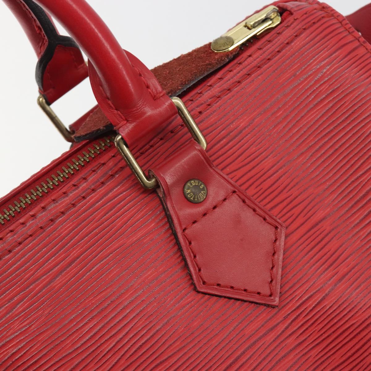 LOUIS VUITTON Epi Speedy 25 Hand Bag Castilian Red M43017 LV Auth 196381A