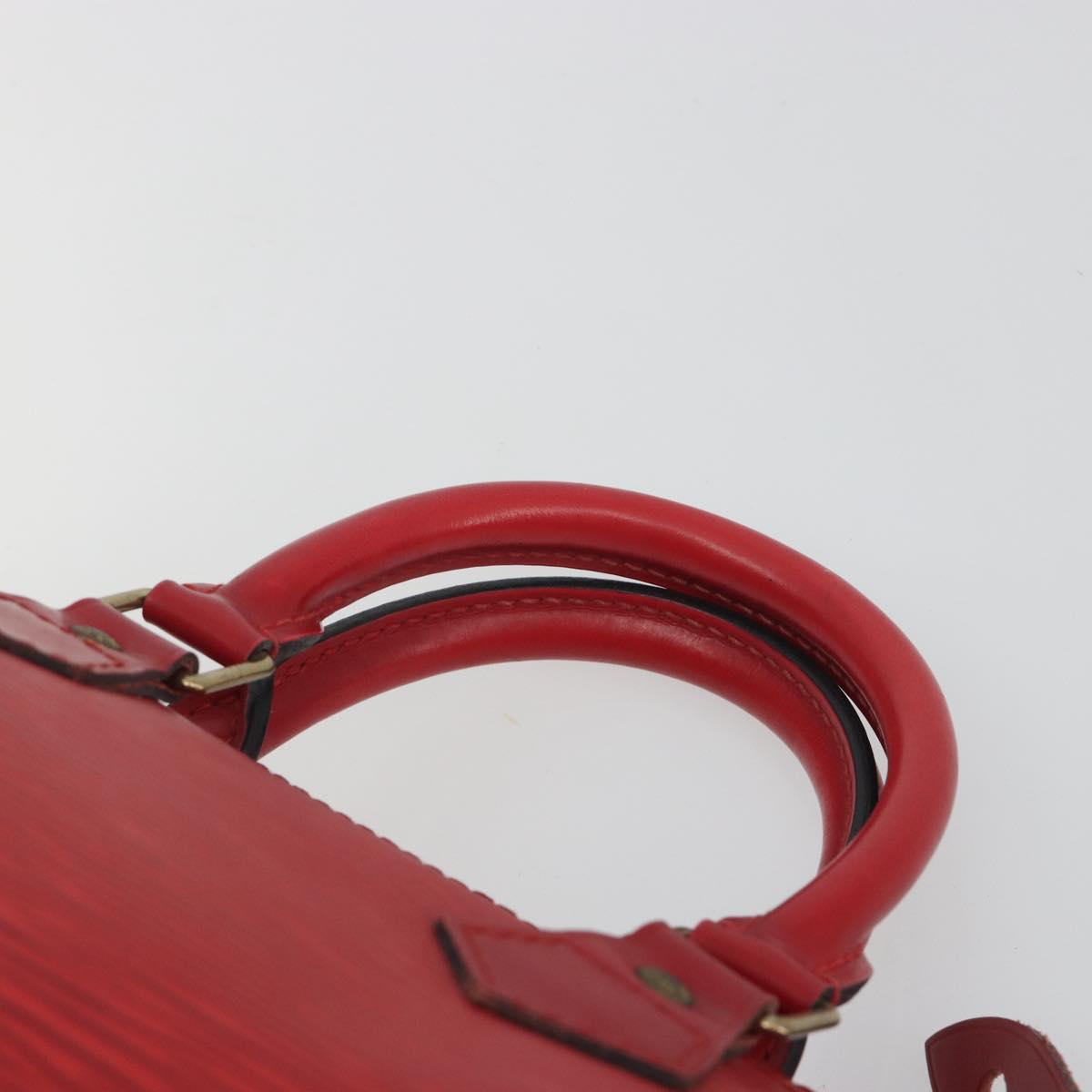 LOUIS VUITTON Epi Speedy 25 Hand Bag Castilian Red M43017 LV Auth 196381A