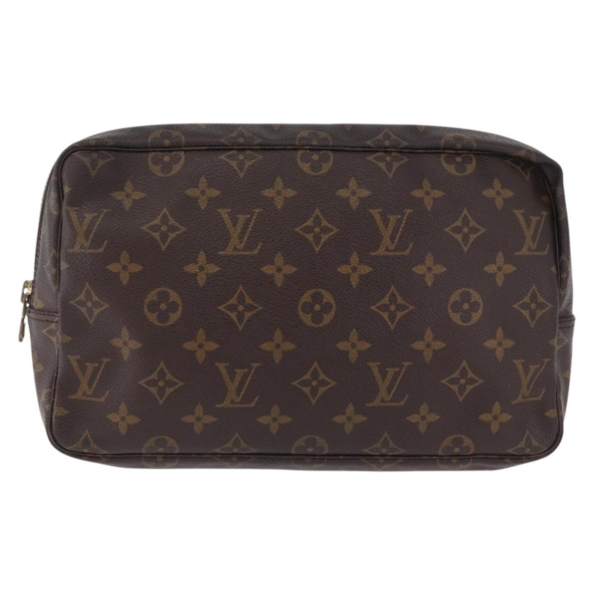 LOUIS VUITTON Monogram Trousse Toilette 28 Clutch Bag M47522 LV Auth 196383