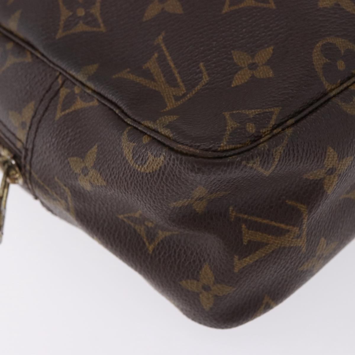 LOUIS VUITTON Monogram Trousse Toilette 28 Clutch Bag M47522 LV Auth 196383