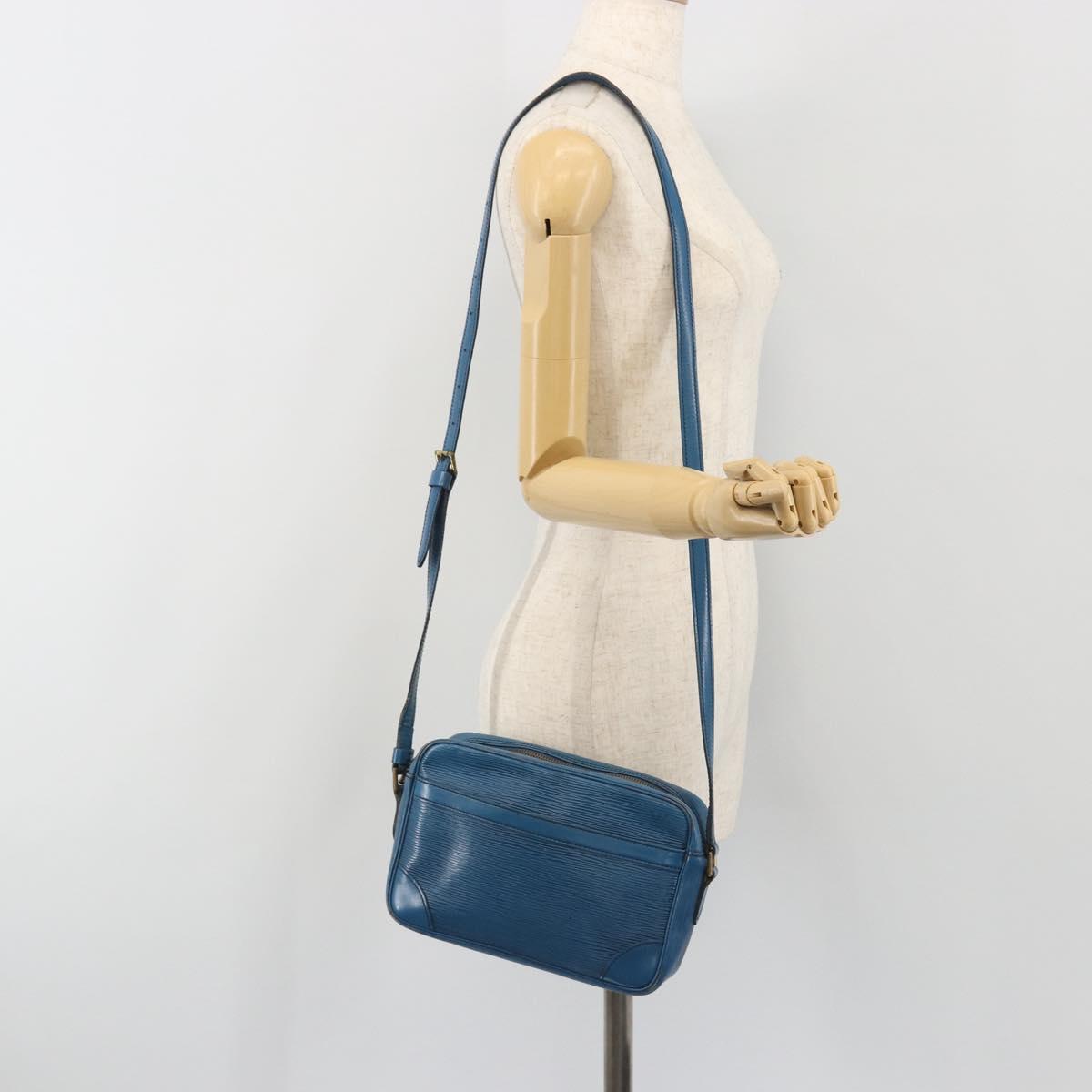 LOUIS VUITTON Epi Trocadero 23 Shoulder Bag Blue M52305 LV Auth 196384