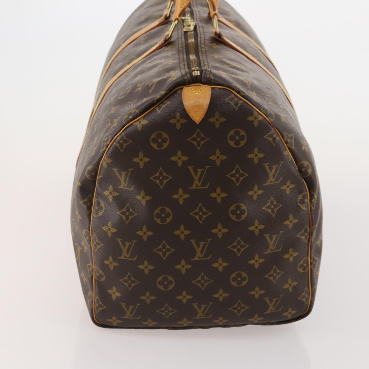 LOUIS VUITTON Monogram Keepall 55 Boston Bag M41424 LV Auth 196393A