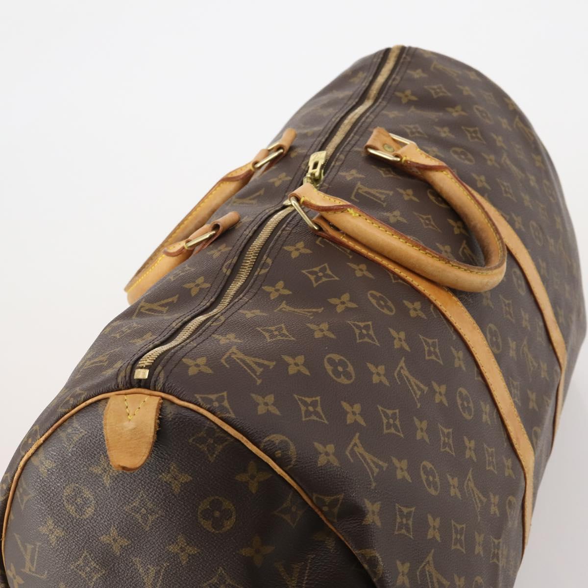 LOUIS VUITTON Monogram Keepall 55 Boston Bag M41424 LV Auth 196394