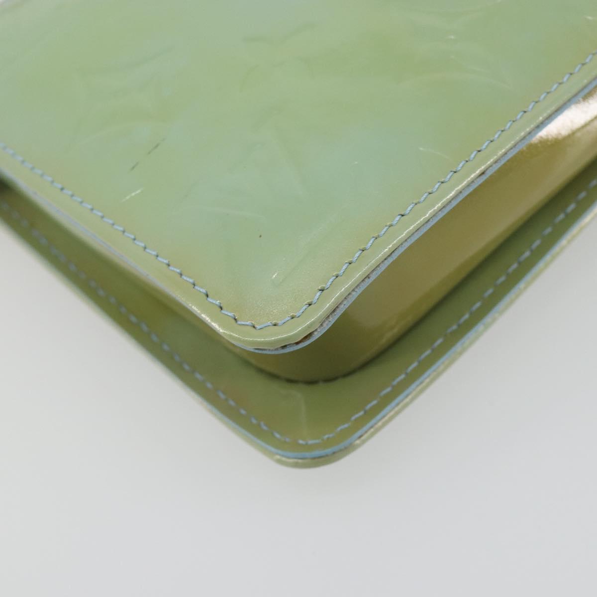 LOUIS VUITTON Monogram Vernis Lexington Pouch Baby Blue M91011 LV Auth 196402A