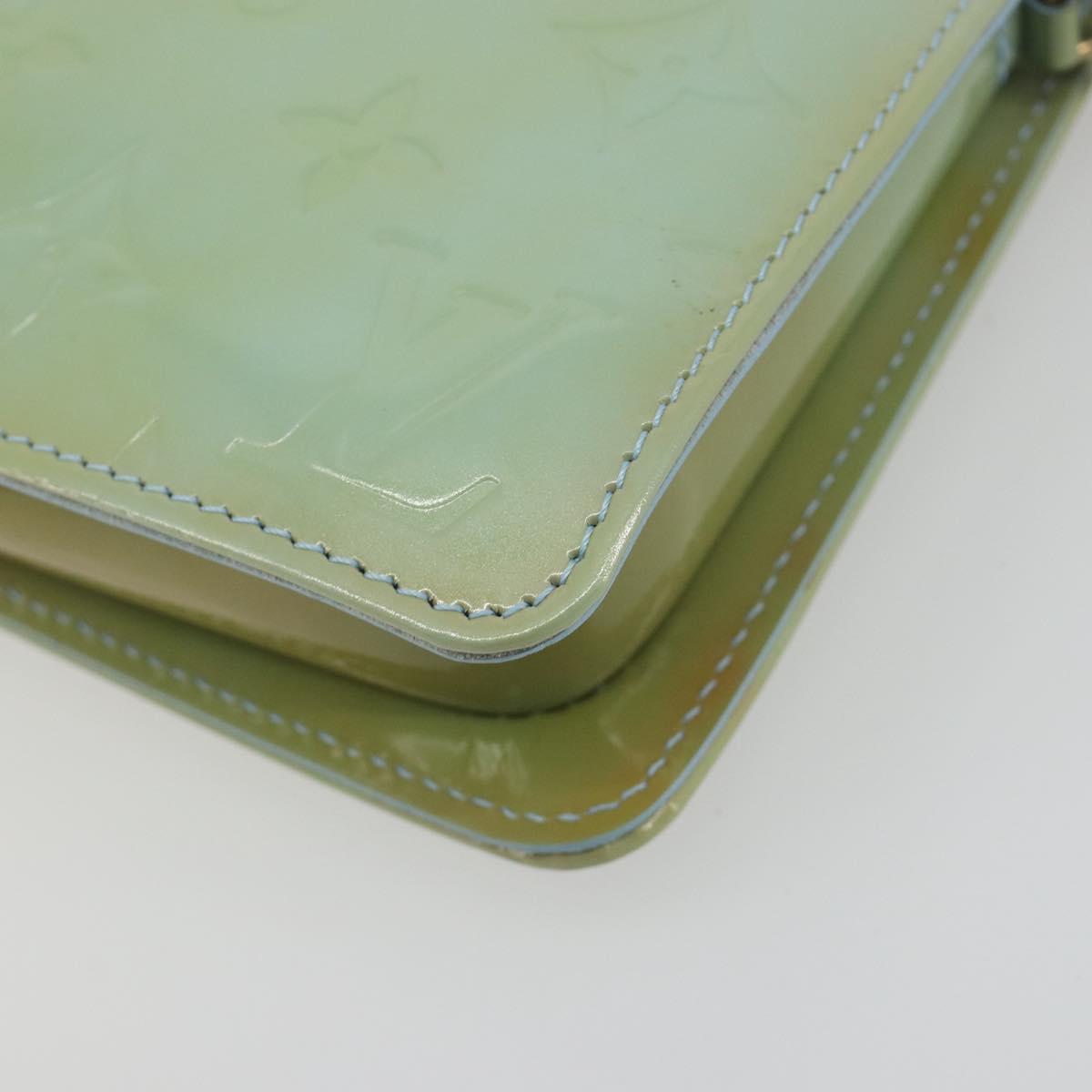 LOUIS VUITTON Monogram Vernis Lexington Pouch Baby Blue M91011 LV Auth 196402A