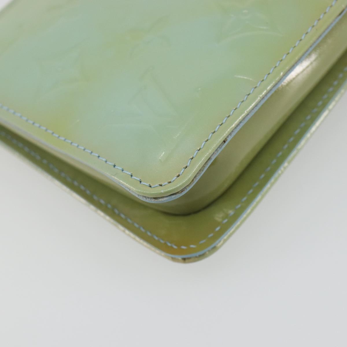 LOUIS VUITTON Monogram Vernis Lexington Pouch Baby Blue M91011 LV Auth 196402A