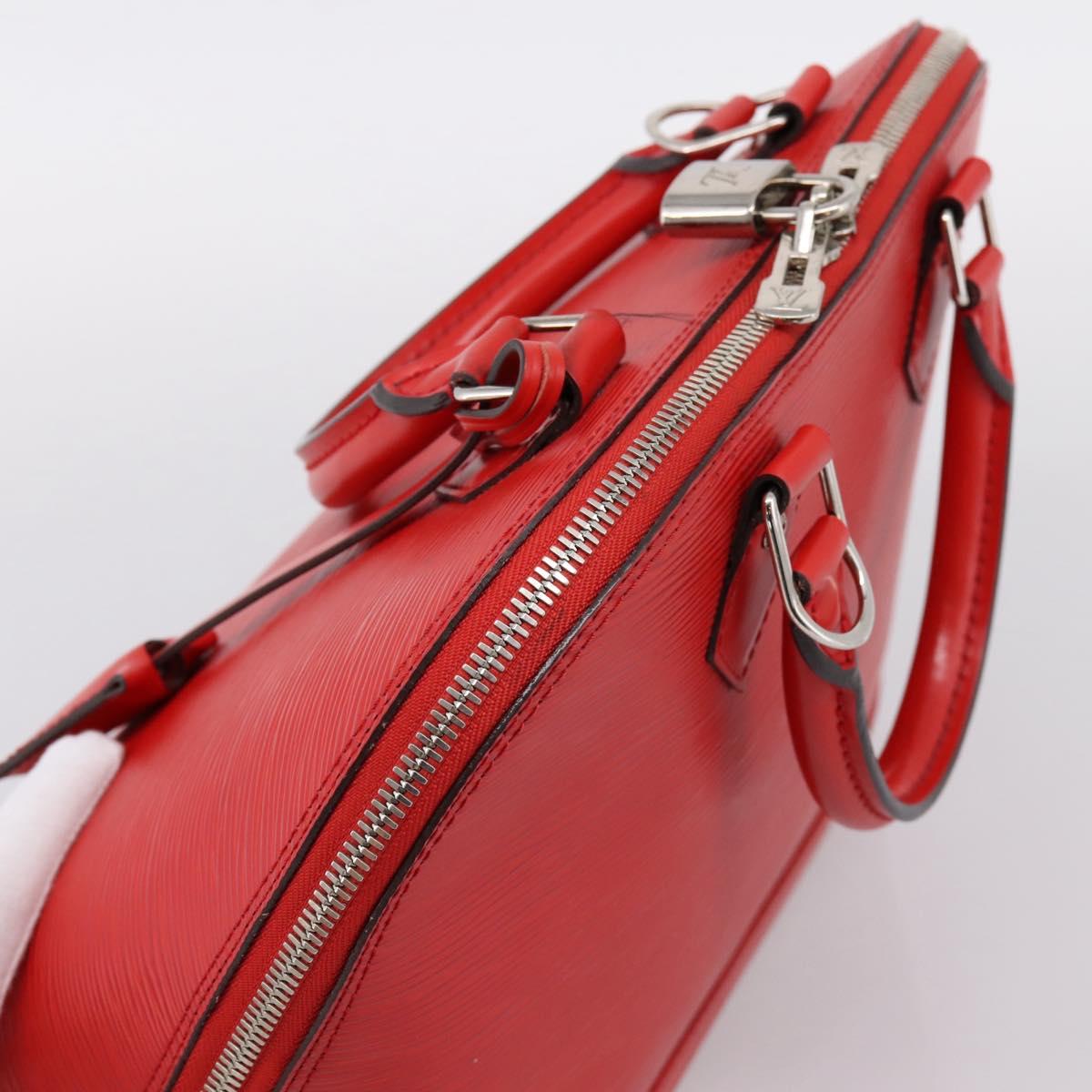 LOUIS VUITTON Epi Alma PM Hand Bag Red Coklico M41154 LV Auth 196411V