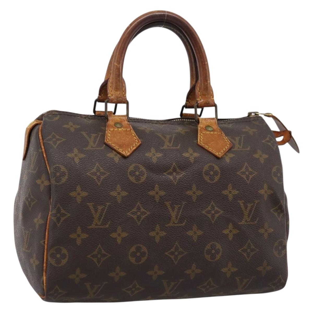LOUIS VUITTON Monogram Speedy 25 Hand Bag M41528 LV Auth 196417