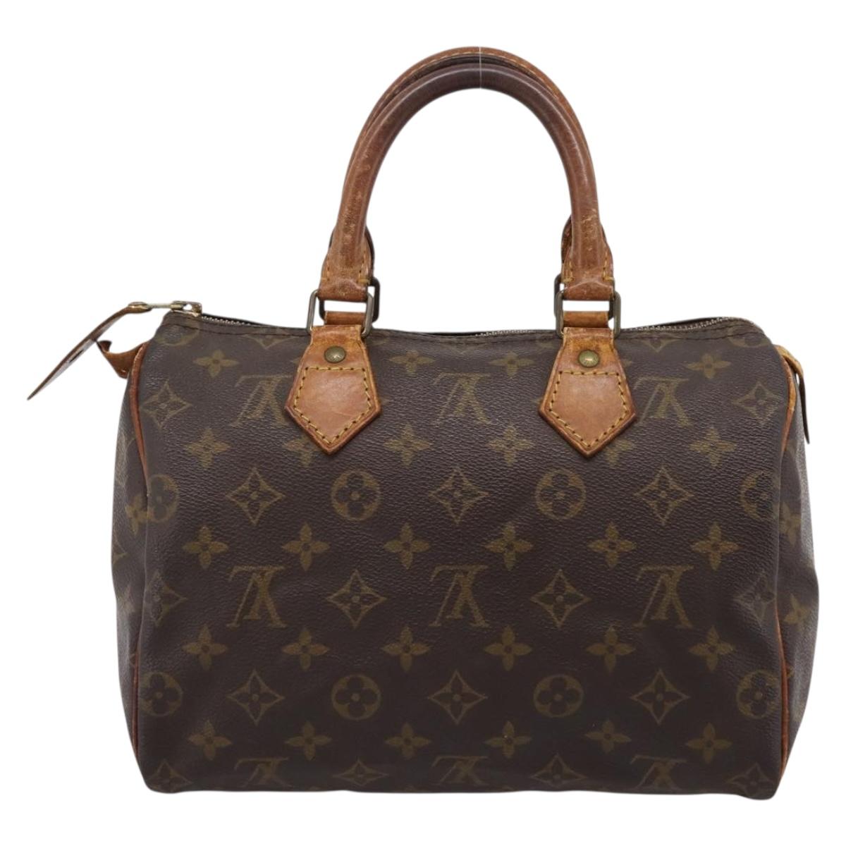 LOUIS VUITTON Monogram Speedy 25 Hand Bag M41528 LV Auth 196417