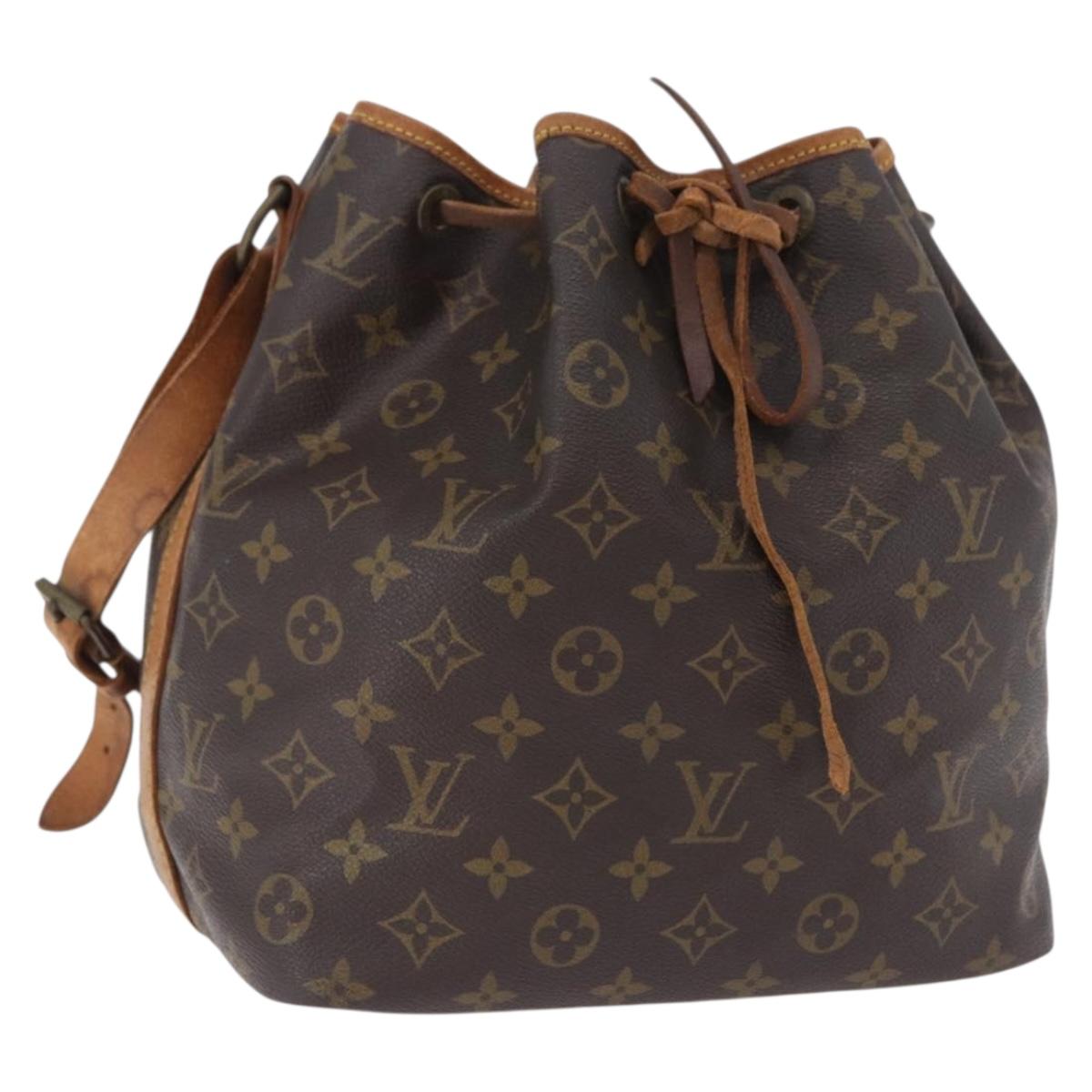 LOUIS VUITTON Monogram Petit Noe Shoulder Bag M42226 LV Auth 196422