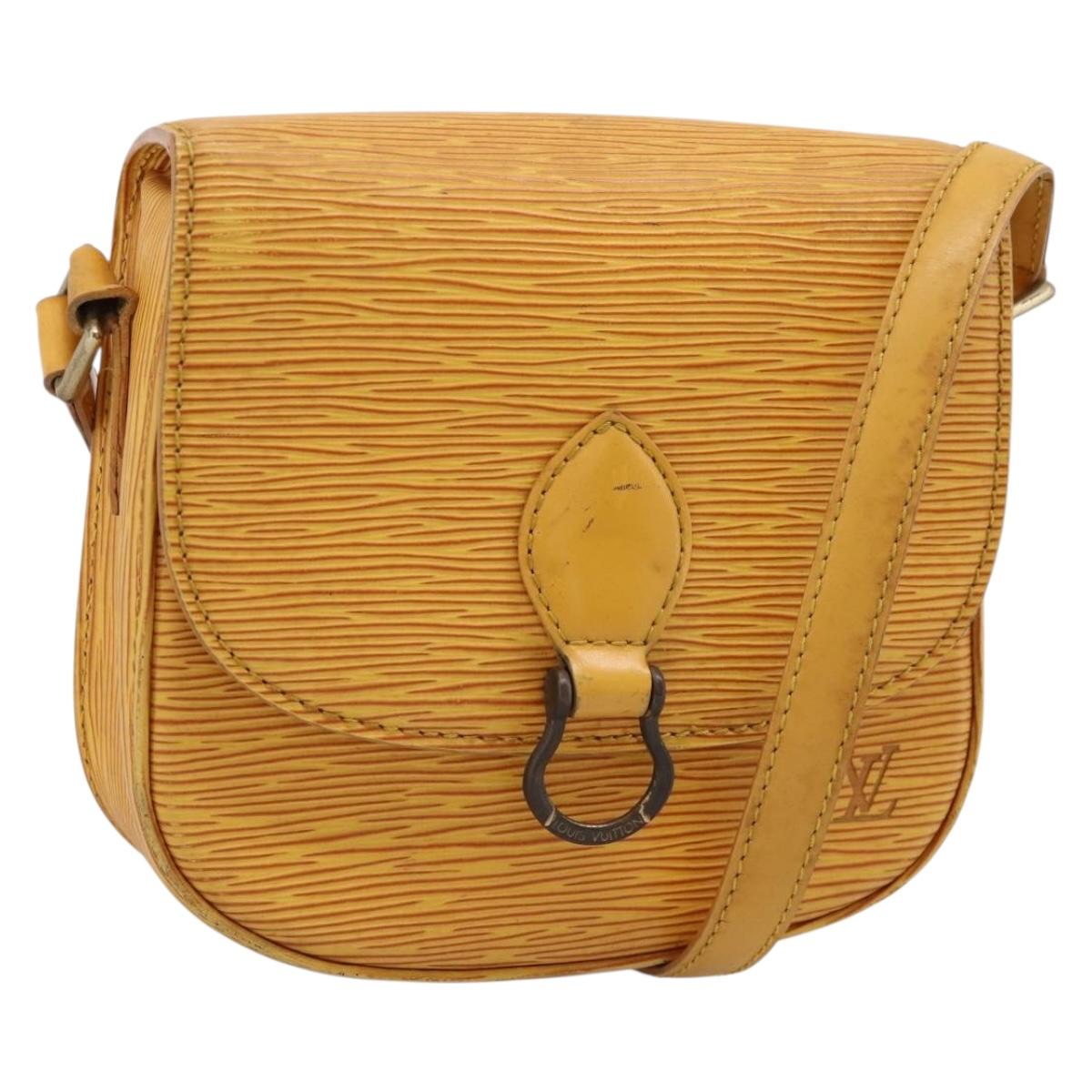 LOUIS VUITTON Epi Saint Cloud PM Shoulder Bag Yellow M52219 LV Auth 196426