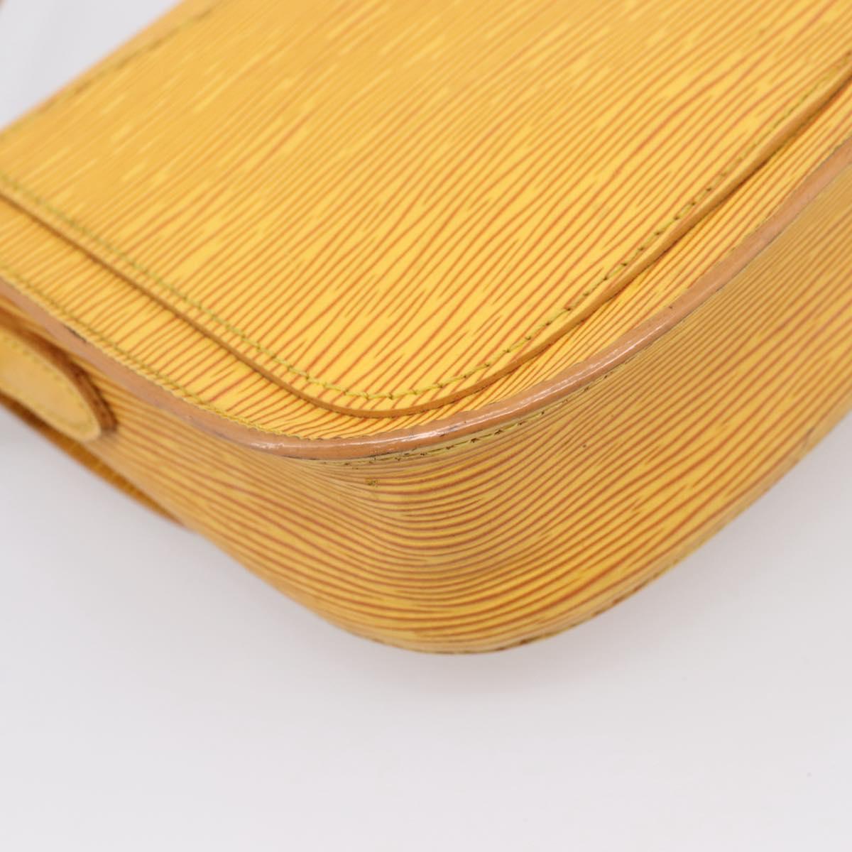 LOUIS VUITTON Epi Saint Cloud PM Shoulder Bag Yellow M52219 LV Auth 196426
