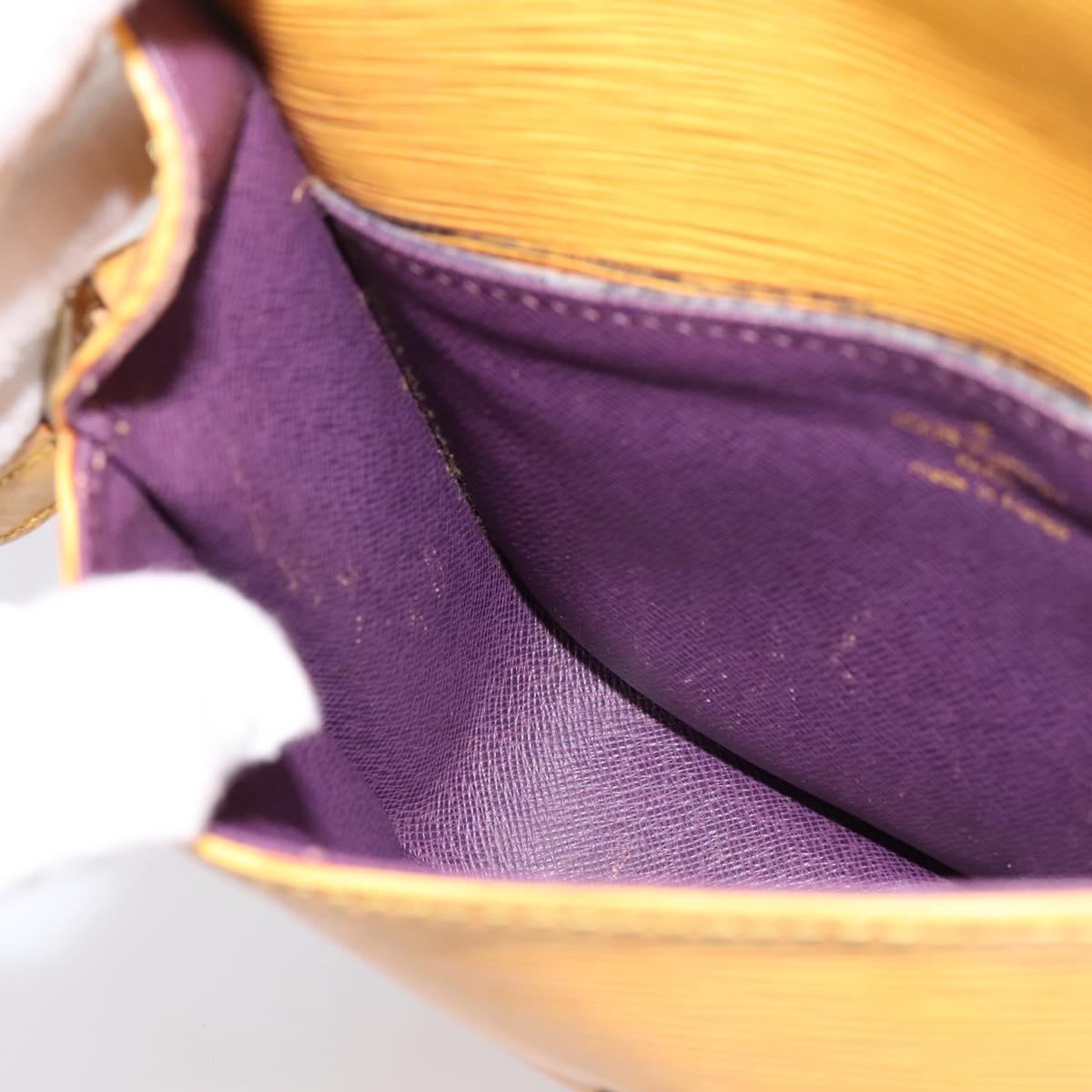 LOUIS VUITTON Epi Saint Cloud PM Shoulder Bag Yellow M52219 LV Auth 196426
