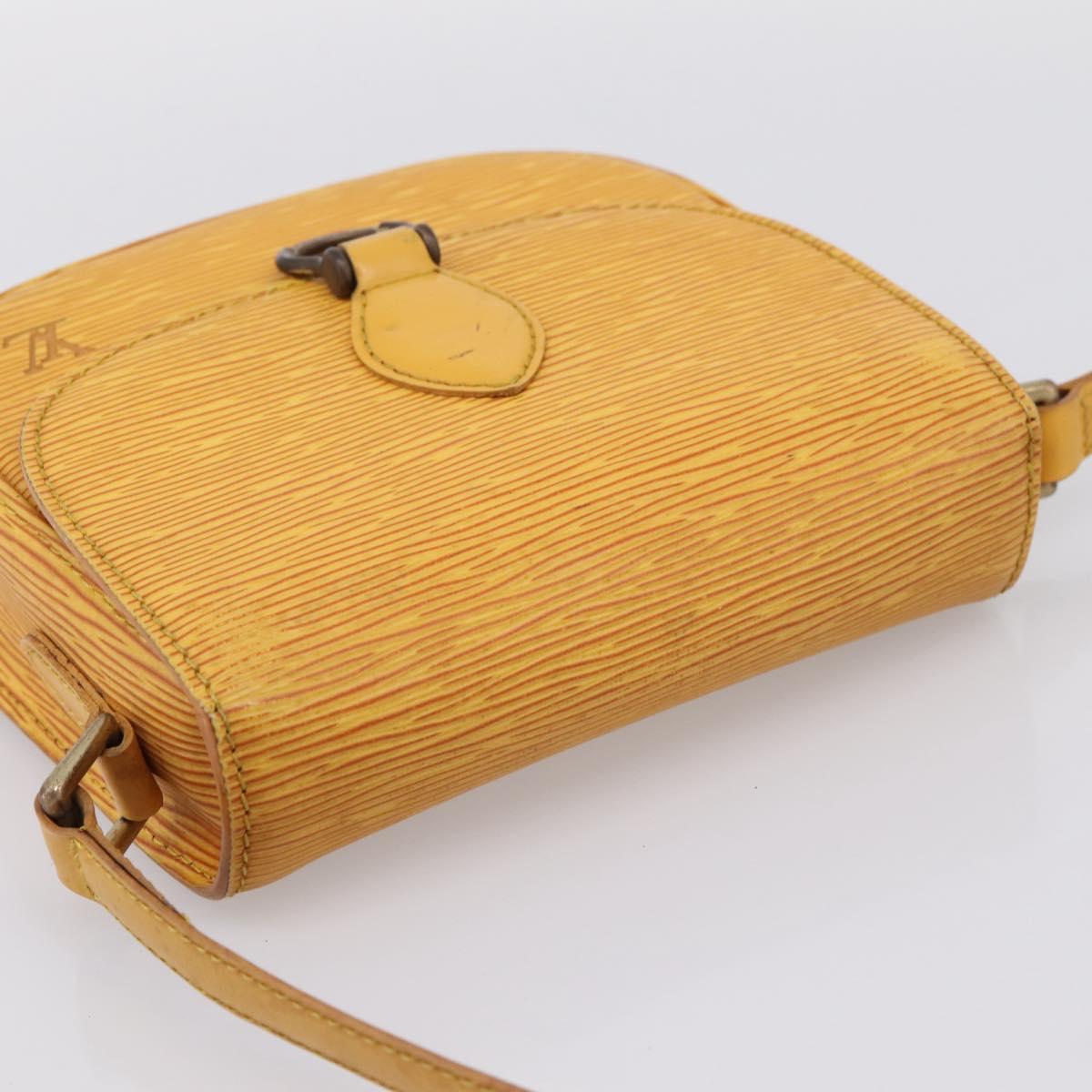 LOUIS VUITTON Epi Saint Cloud PM Shoulder Bag Yellow M52219 LV Auth 196426