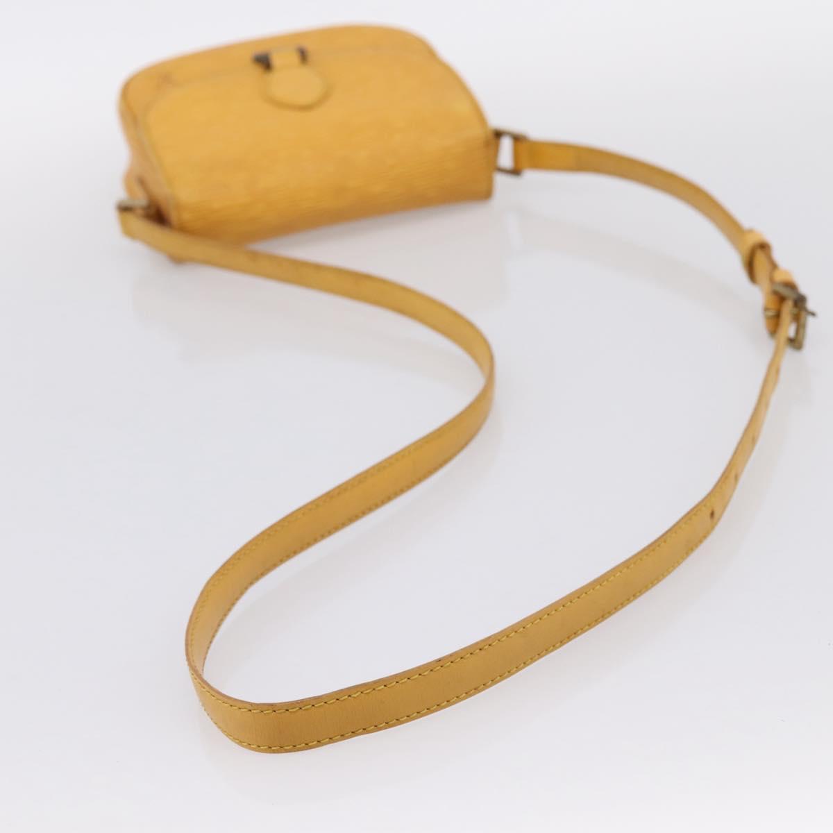 LOUIS VUITTON Epi Saint Cloud PM Shoulder Bag Yellow M52219 LV Auth 196426